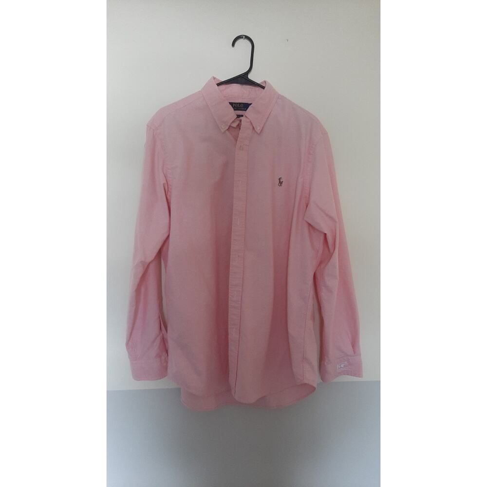 Ralph Lauren Polo Men's Button Up Classic Fit Pink Shirt